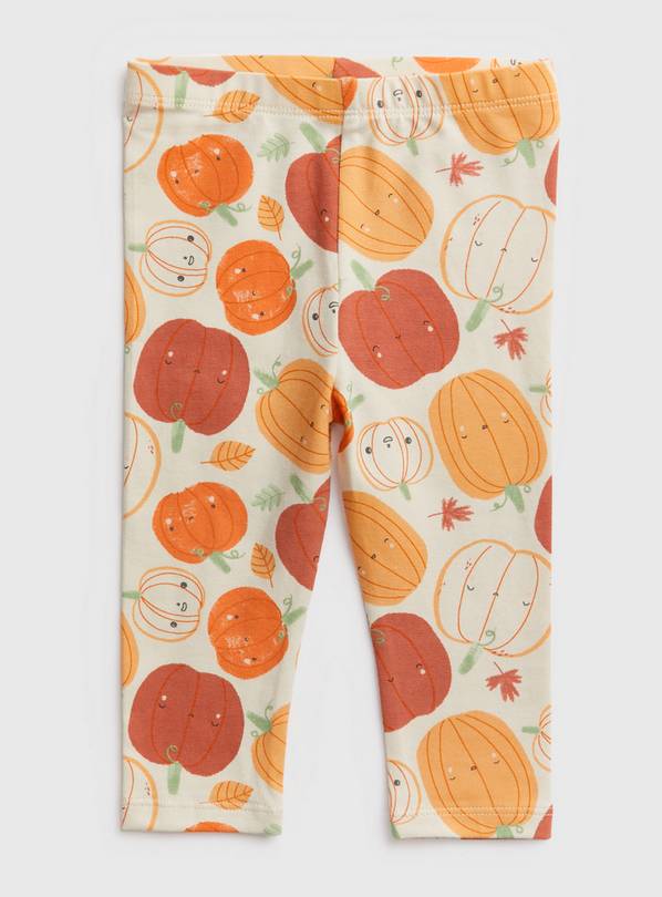 Buy Cream Pumpkin Print Leggings 912 months Trousers and leggings